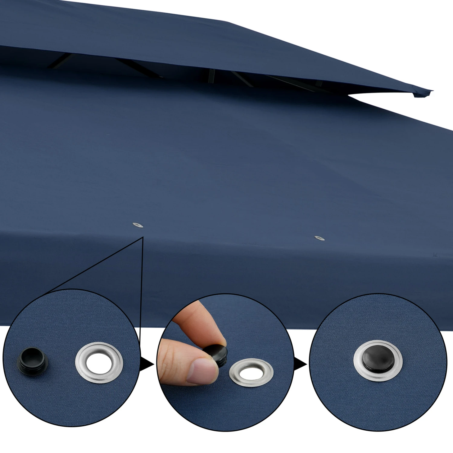 Pavillon Elda Blau XXL 3x4m – Bild 5