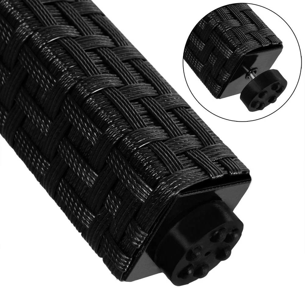 Polyrattan Garten-Sitzgruppe Mailand 7-tlg. Schwarz/Creme â Bild 9