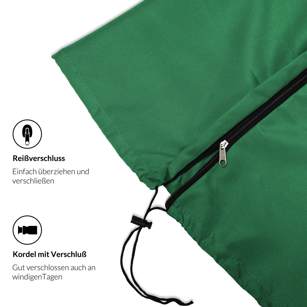 Abdeckung Ampelschirm Sonnenschirm Grün 3,5m – Bild 6