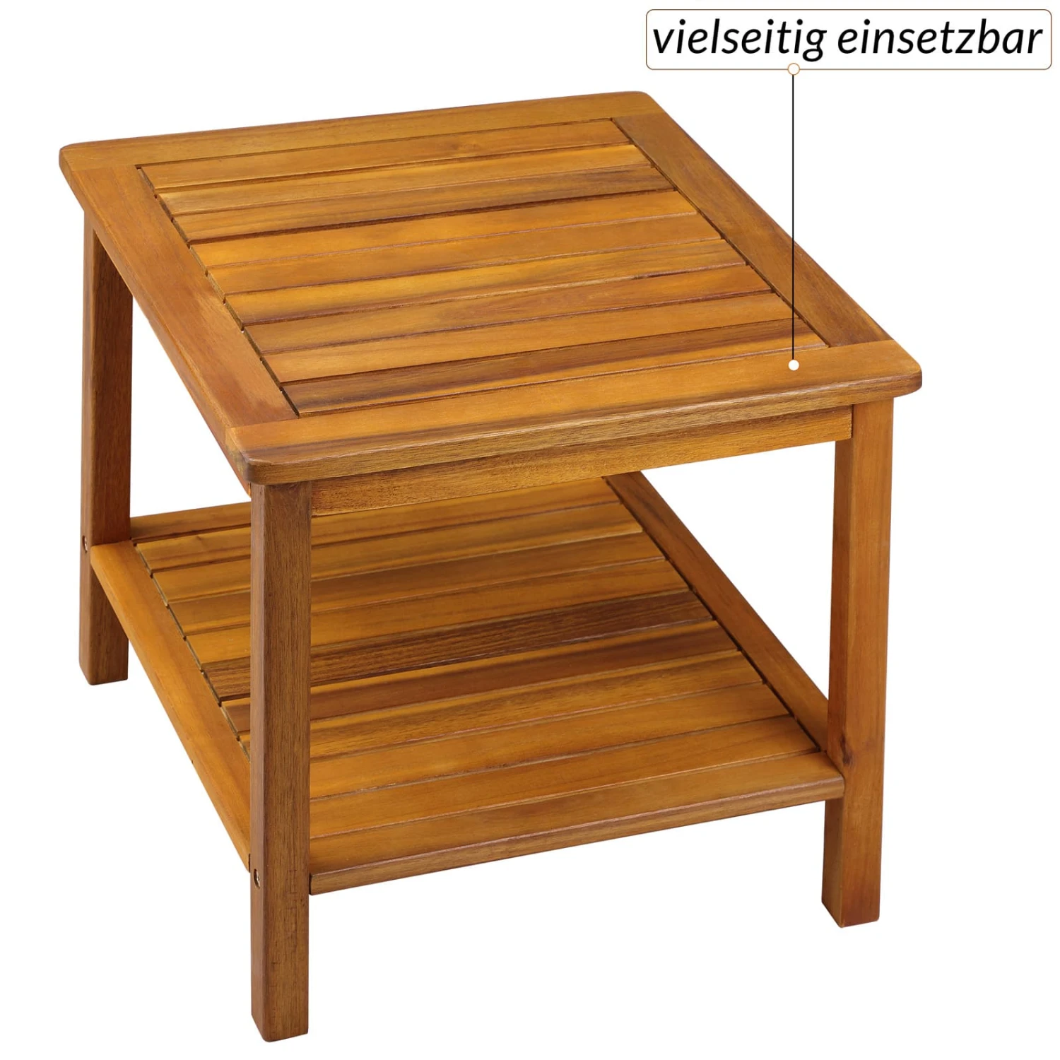 Beistelltisch Washington Akazienholz 45x45x45cm – Bild 6