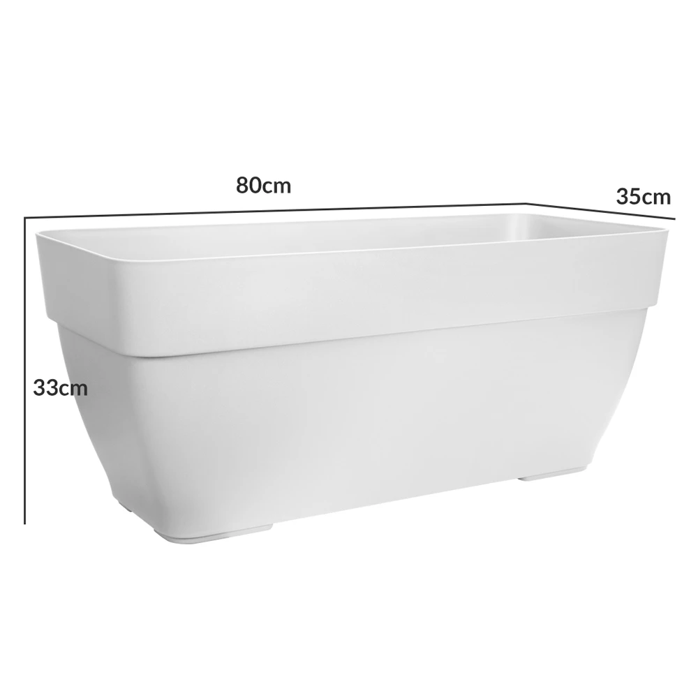 Elho Blumentopf Weiß 80x33x35cm 63L – Bild 5