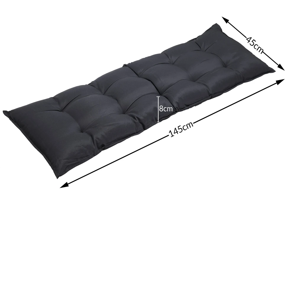 Bankauflage Anthrazit 145x45x8cm – Bild 7