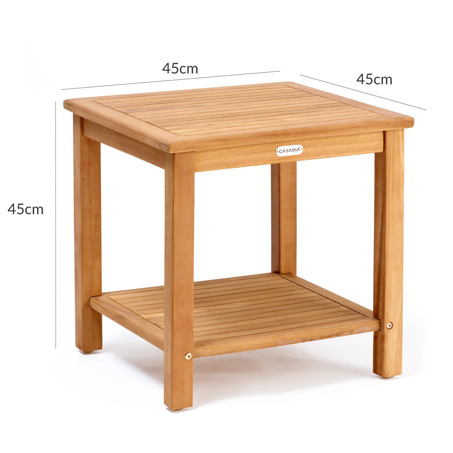 Beistelltisch Vigo Teakholz 45x45x45cm – Bild 8