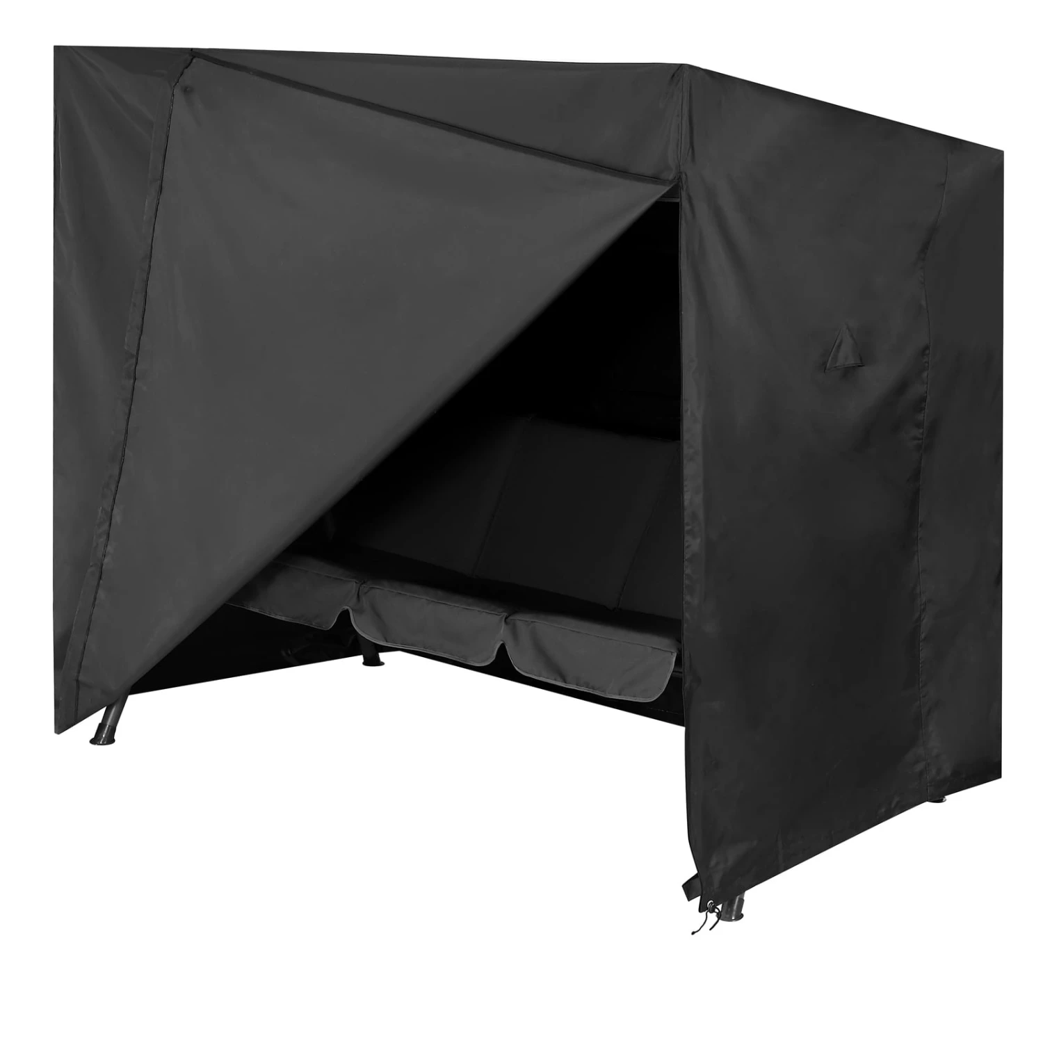 Abdeckplane Hollywoodschaukel Anthrazit 185x117x170/150cm – Bild 7