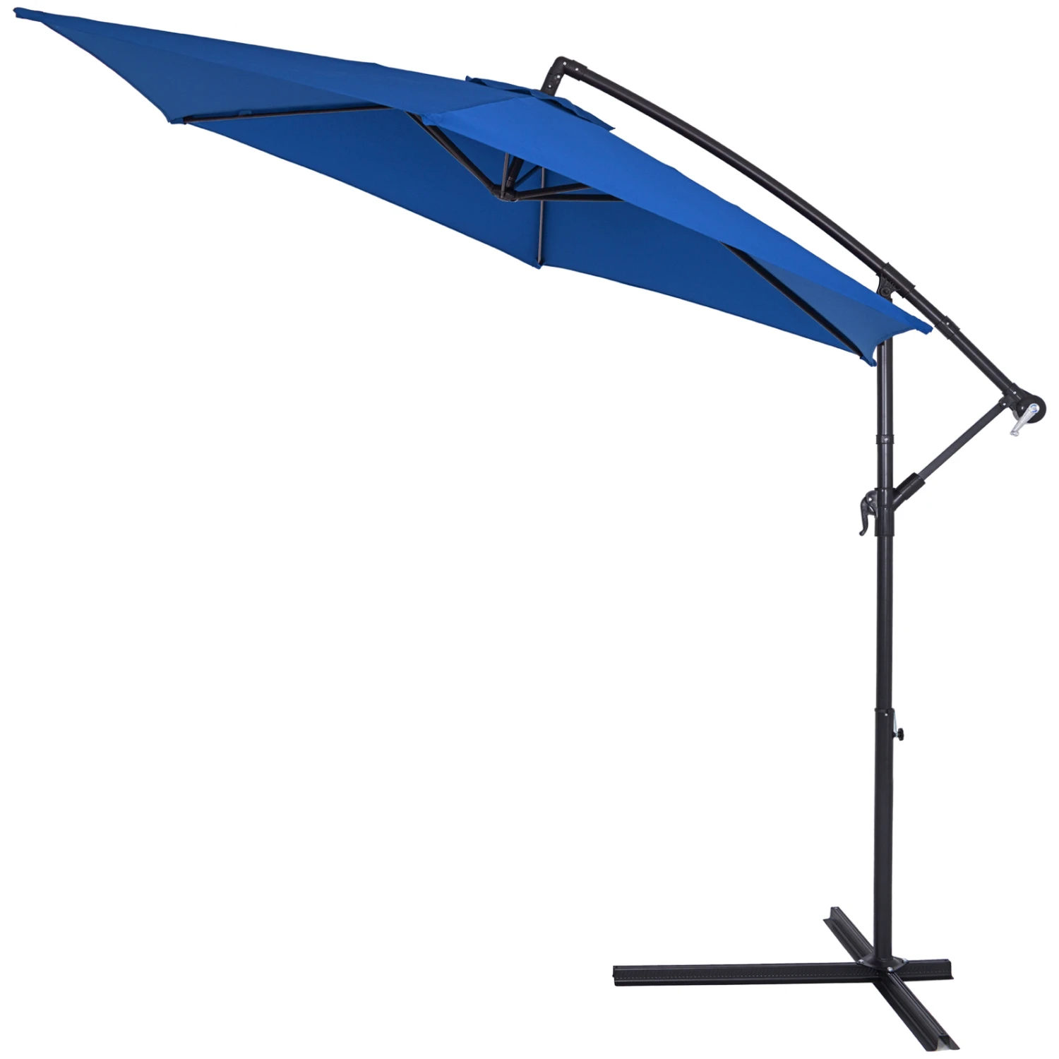Ampelschirm Blau Alu Ø330cm UV-Schutz 50+ – Bild 12