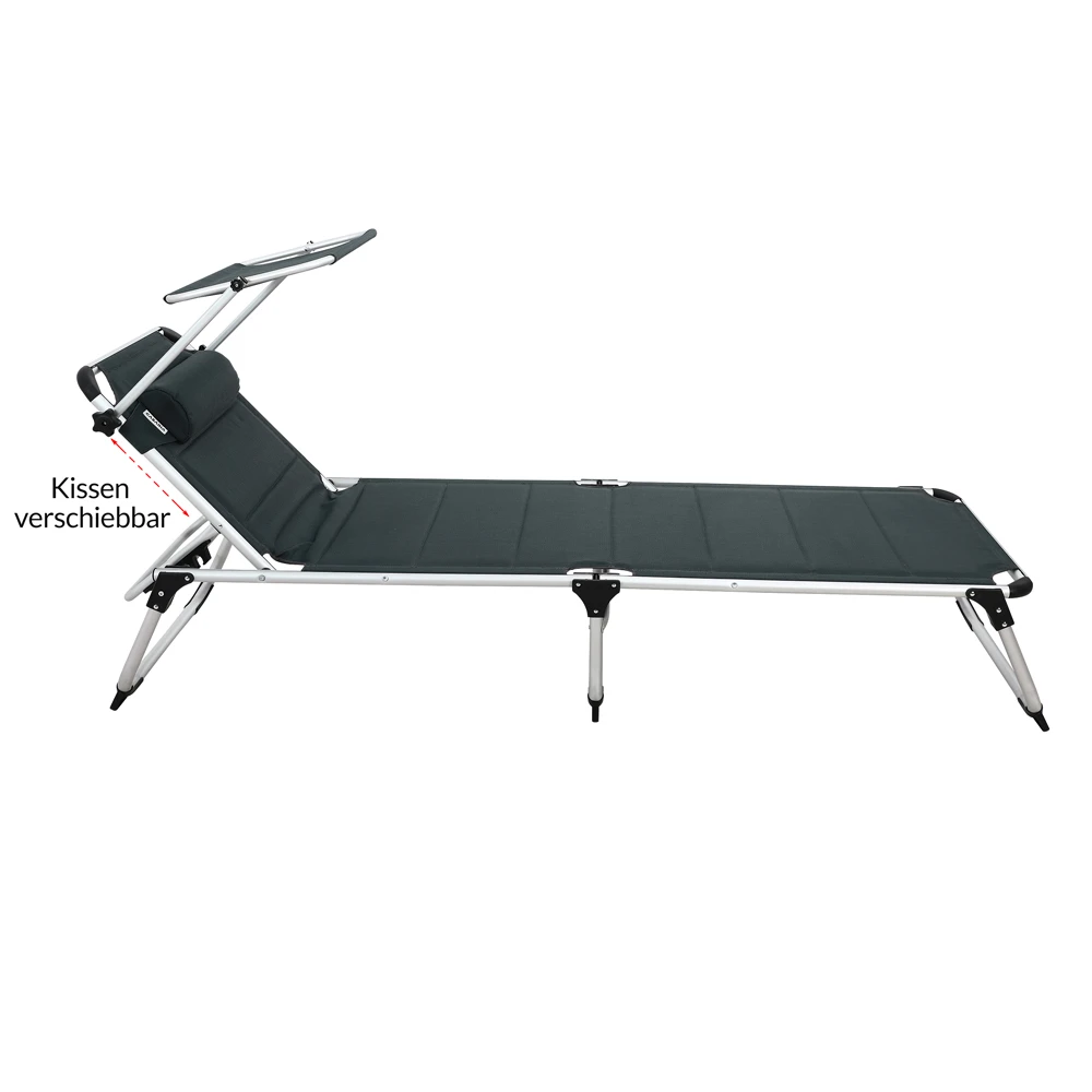 Sonnenliege Bari Grau 210x60x81cm – Bild 15