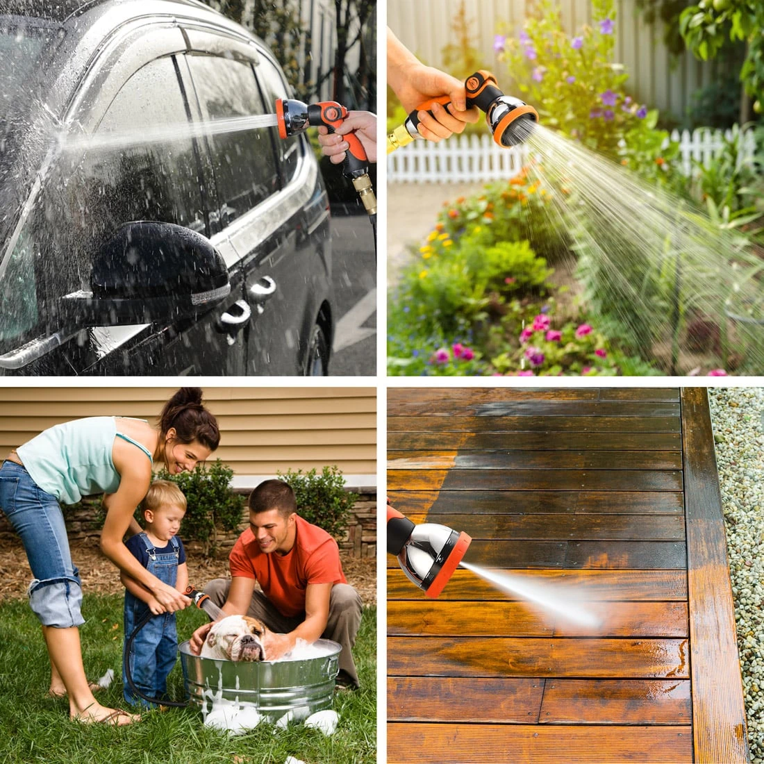 Gartenschlauch Schwarz 22m Flexibel – Bild 5