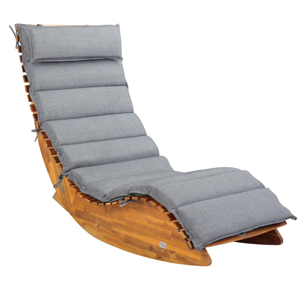 Auflage Schwungliege Grau Meliert 177x58x7cm â Bild 3