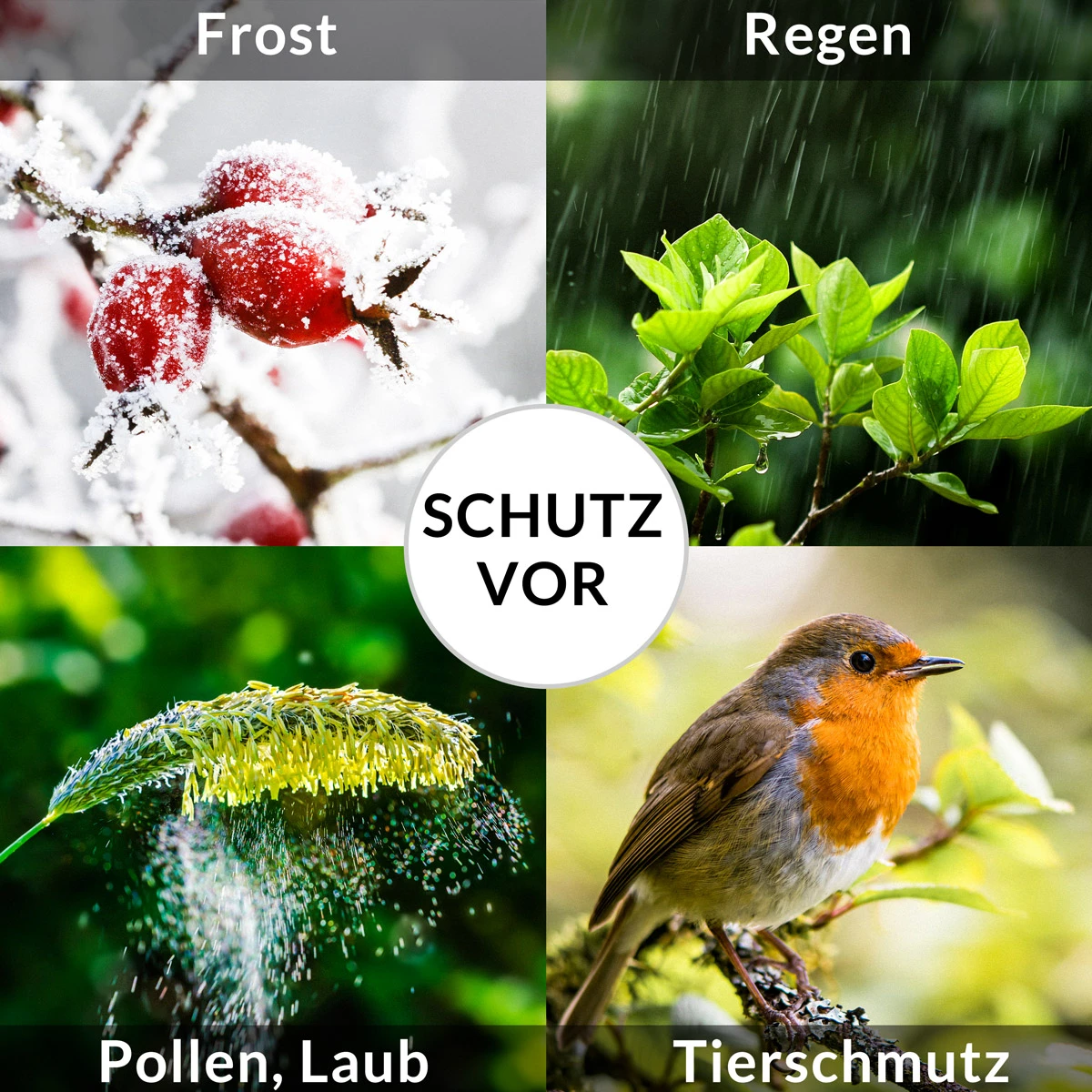 Abdeckung Sonneninsel Grün 230x180x90/50cm – Bild 11