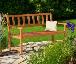 Gartenbank Kensington Akazienholz 120x90x50-58cm