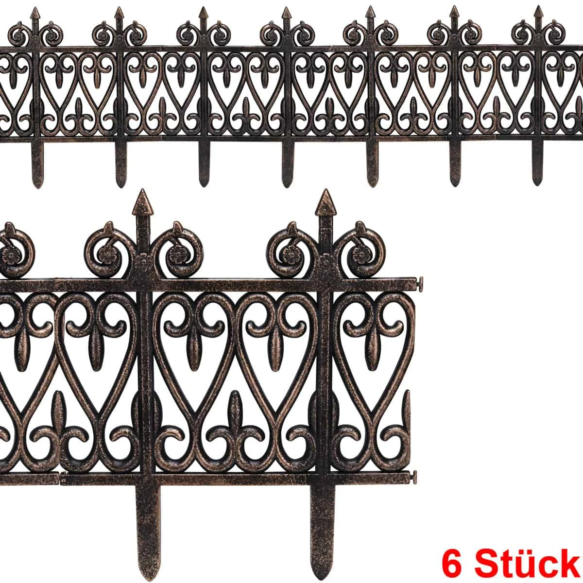 Beeteinfassung Messingoptik 1,90m – Bild 3