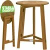 Stehtisch Akazienholz Ø80cm Klappbar