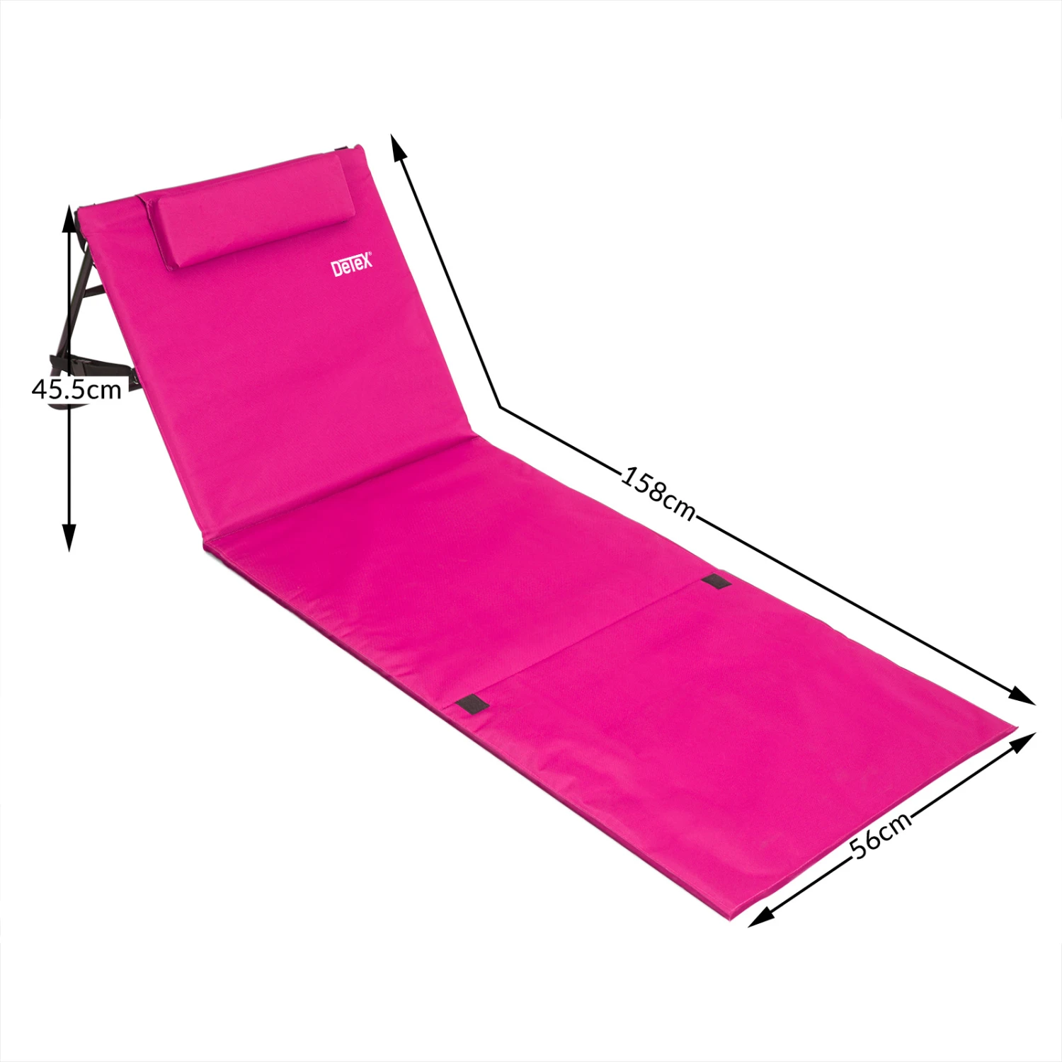 Strandmatte Pink 158x56x45,5cm – Bild 5
