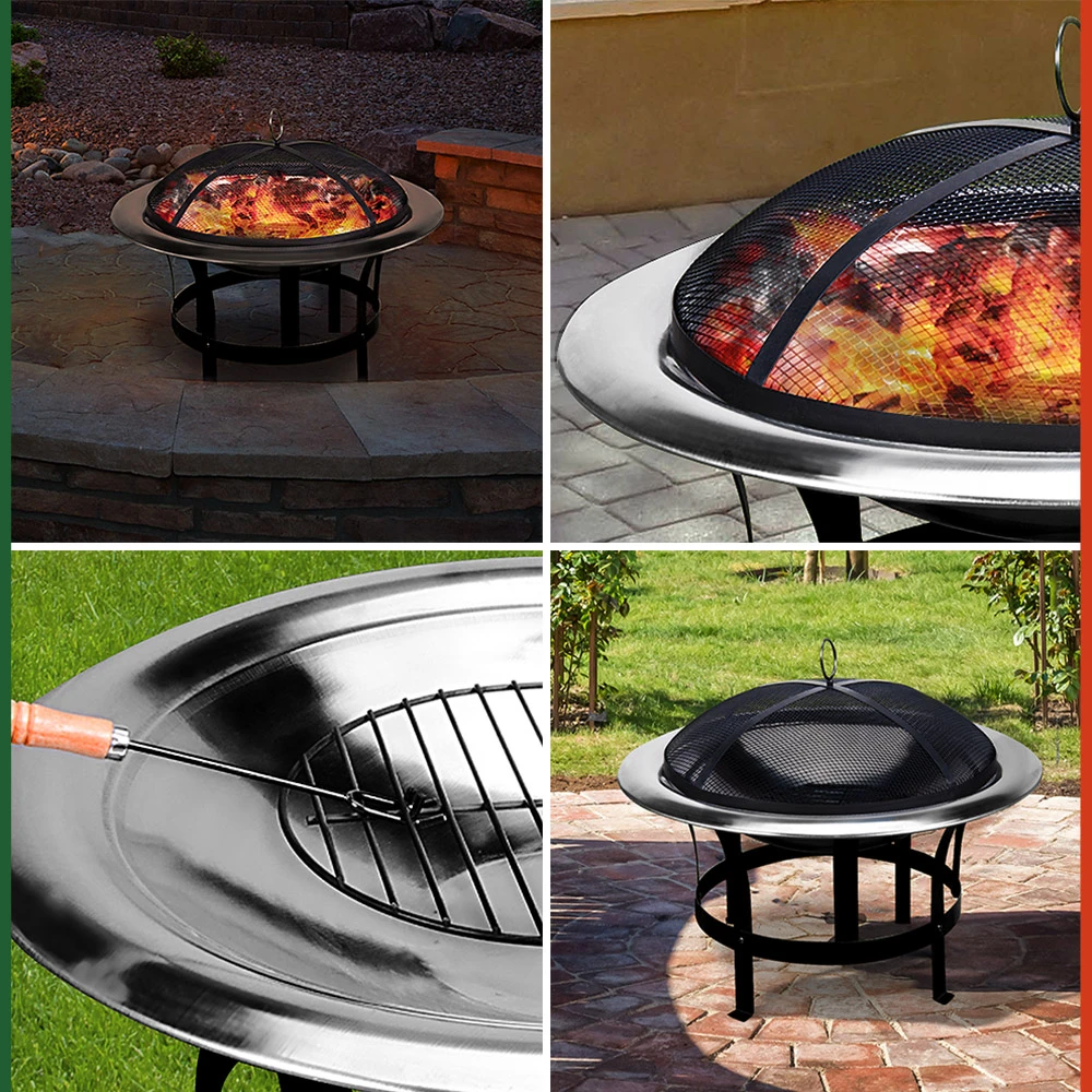 Feuerstelle Edelstahl Ø75cm – Bild 8