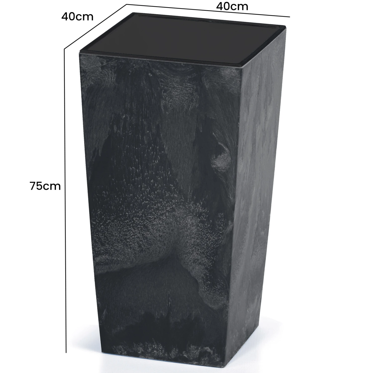 Blumentopf Betonoptik Anthrazit 91L – Bild 5