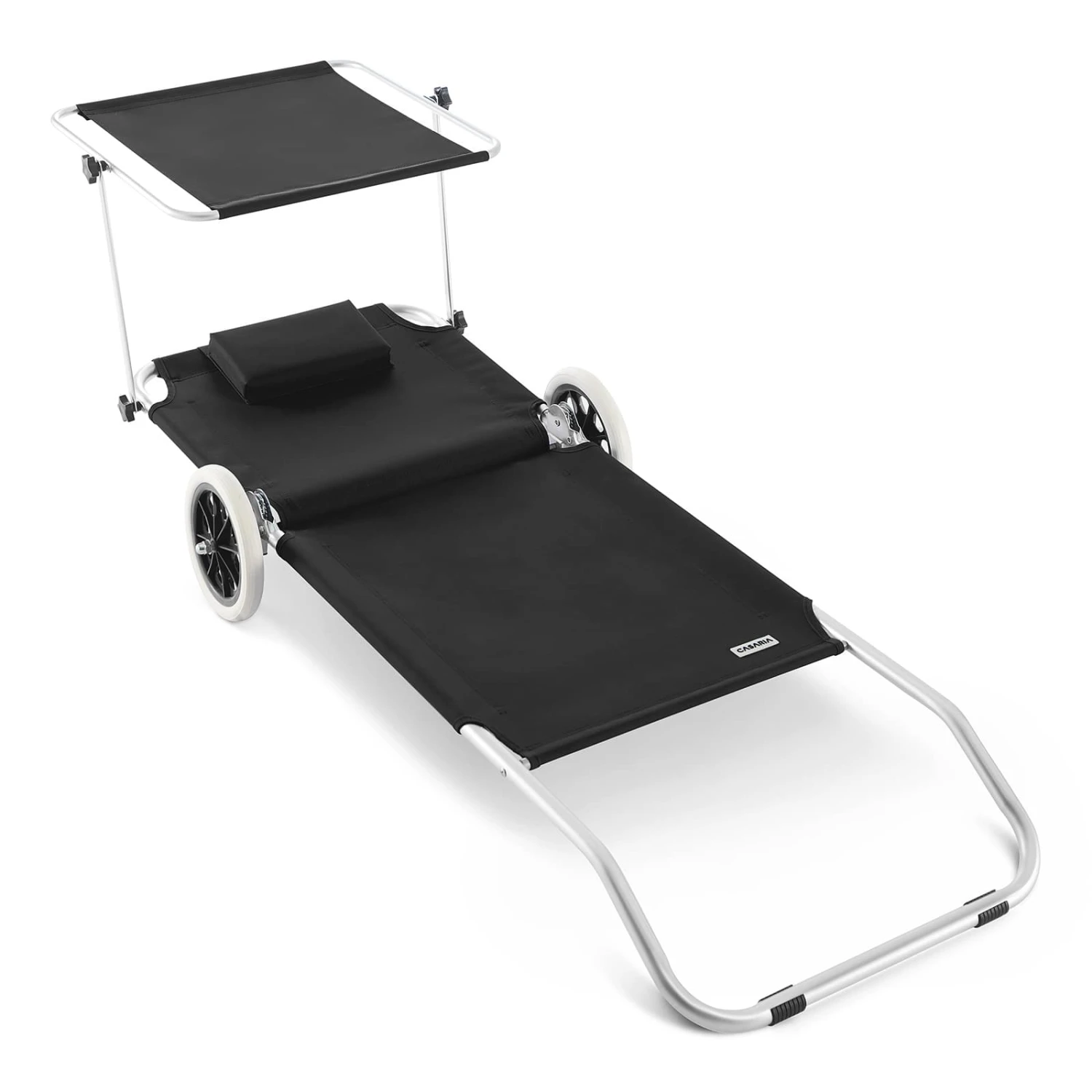 Sonnenliege Kreta Anthrazit Alu Mit Rollen – Bild 5