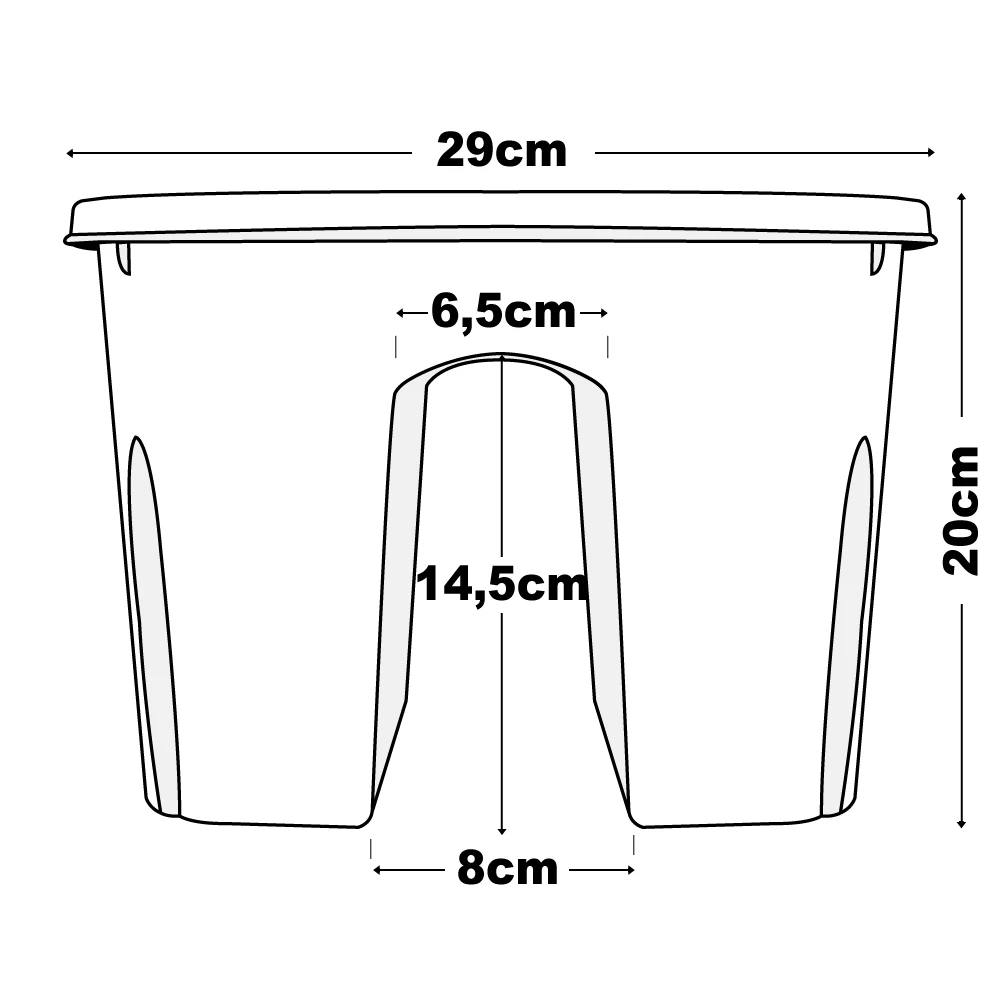 Geländerkasten Caramel 38x29x20cm Inkl. Klammern – Bild 3