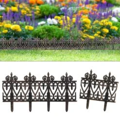 Beeteinfassung 4er-Set Messingoptik 7,60m