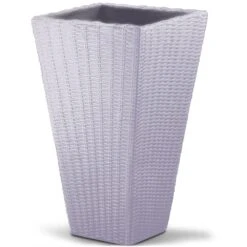 Blumentopf Sand Polyrattan-Optik 70x40x40cm