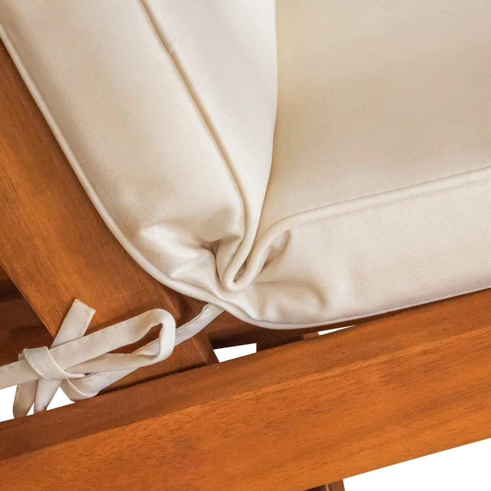 Stuhlauflage 2er-Set Vanamo Creme 118x45x7cm – Bild 4