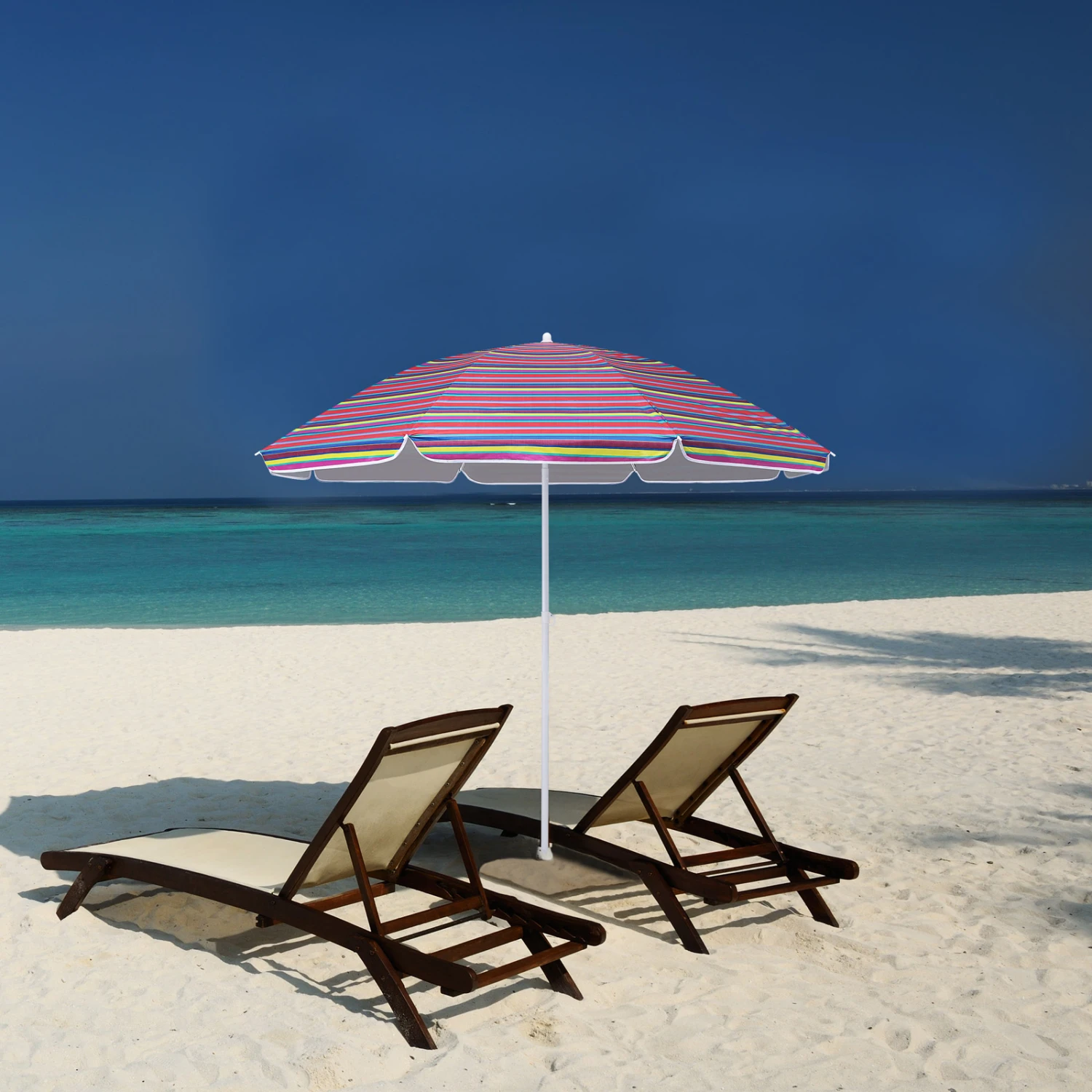 Sonnenschirm Crete Bunt 200cm Neigefunktion â Bild 5