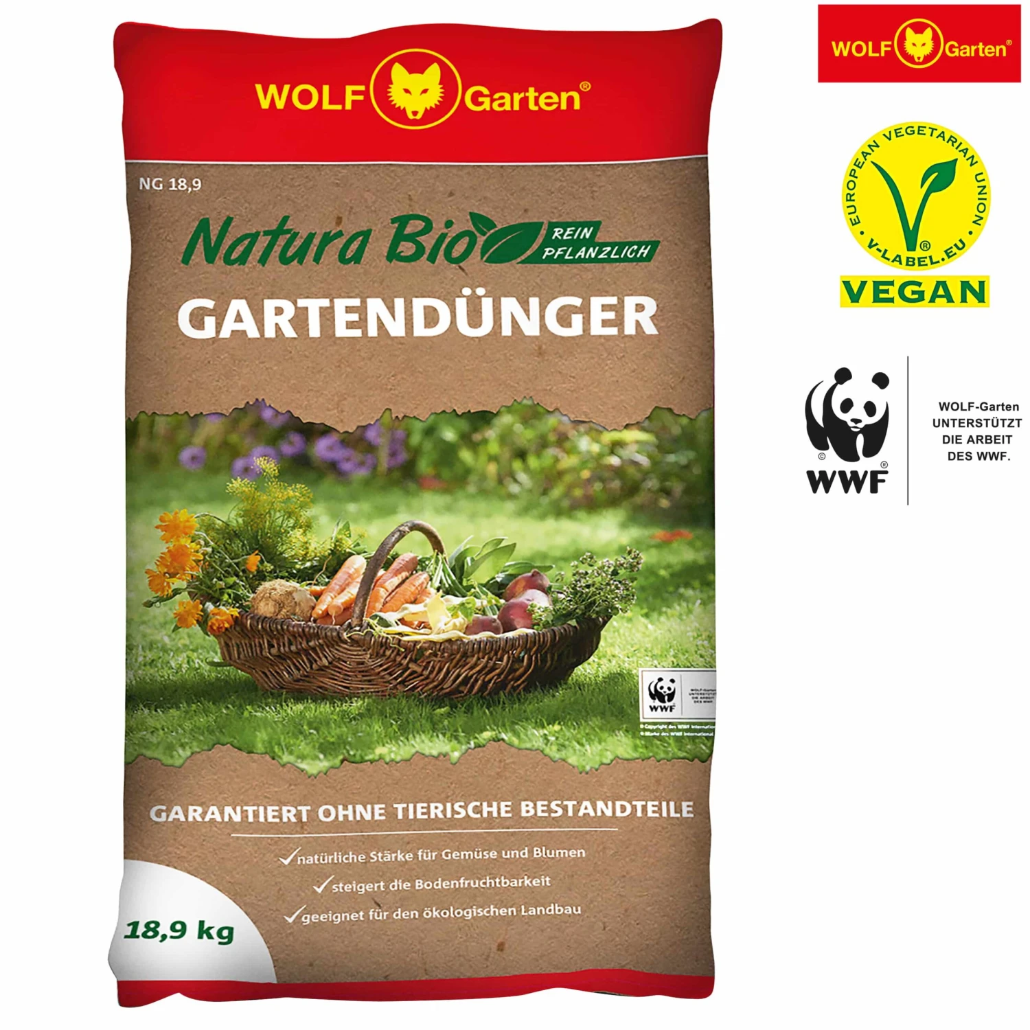 Wolf-Garten Gartendünger Natura 280m² – Bild 2