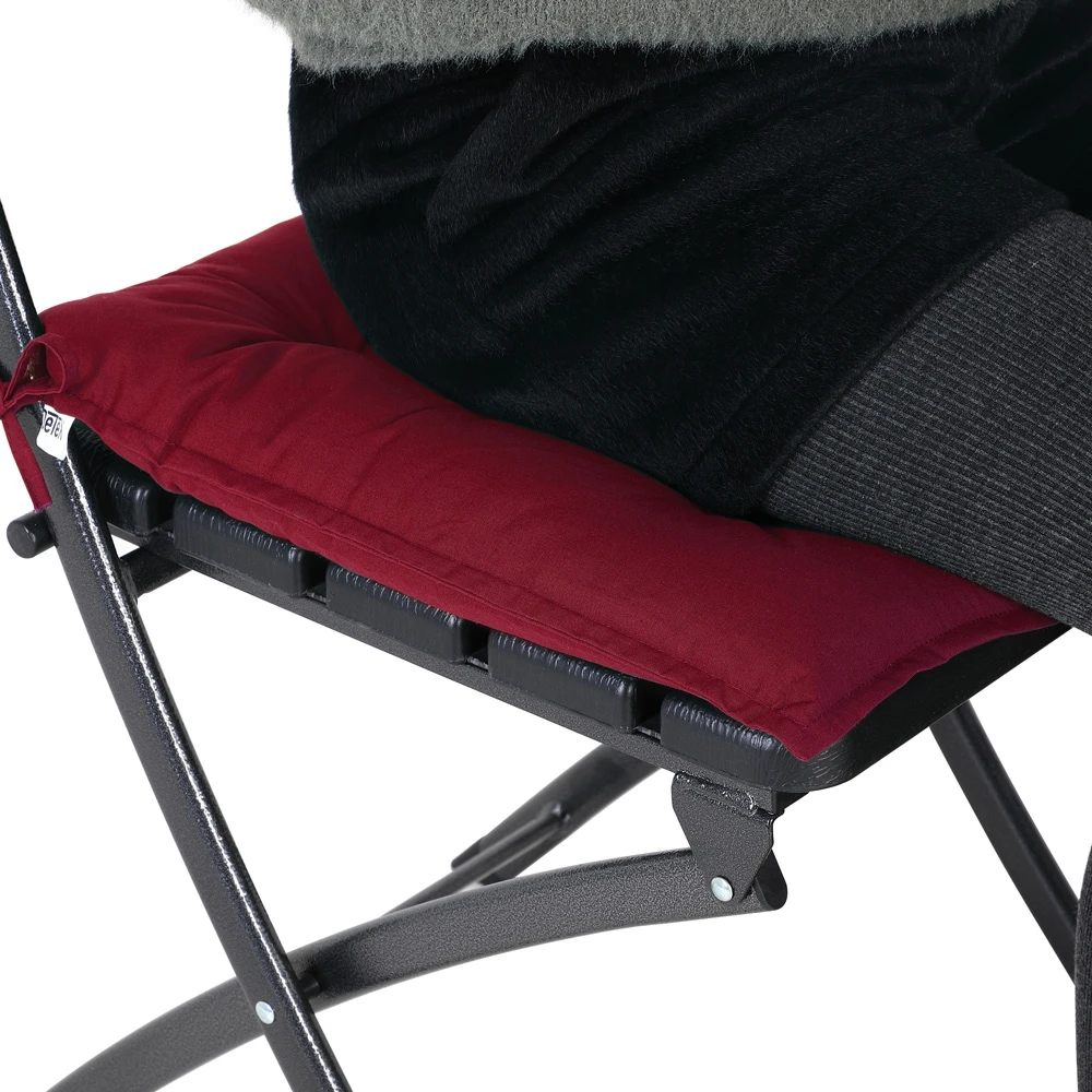 Sitzkissen 6er-Set Cozy Dunkelrot – Bild 8