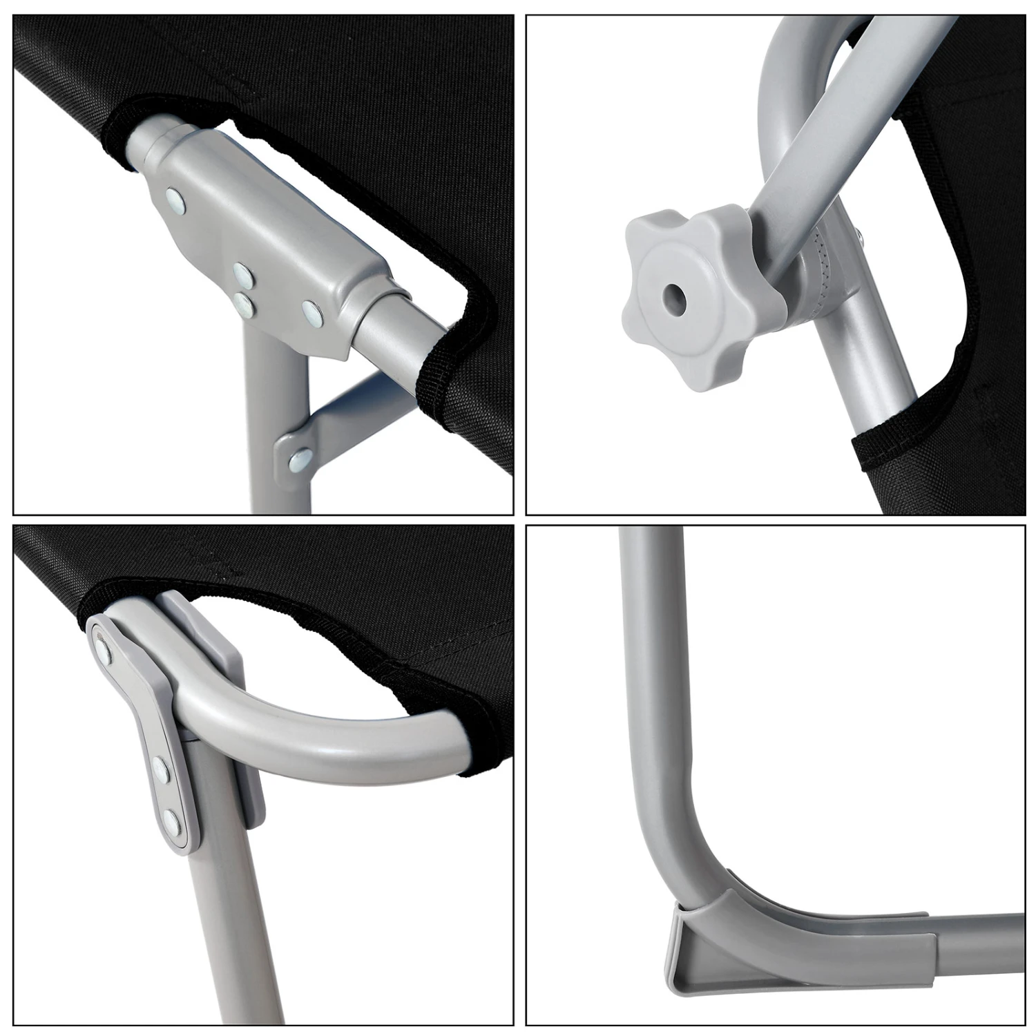 Sonnenliege Hawaii 2er-Set Anthrazit Alu 195x60x30cm â Bild 9