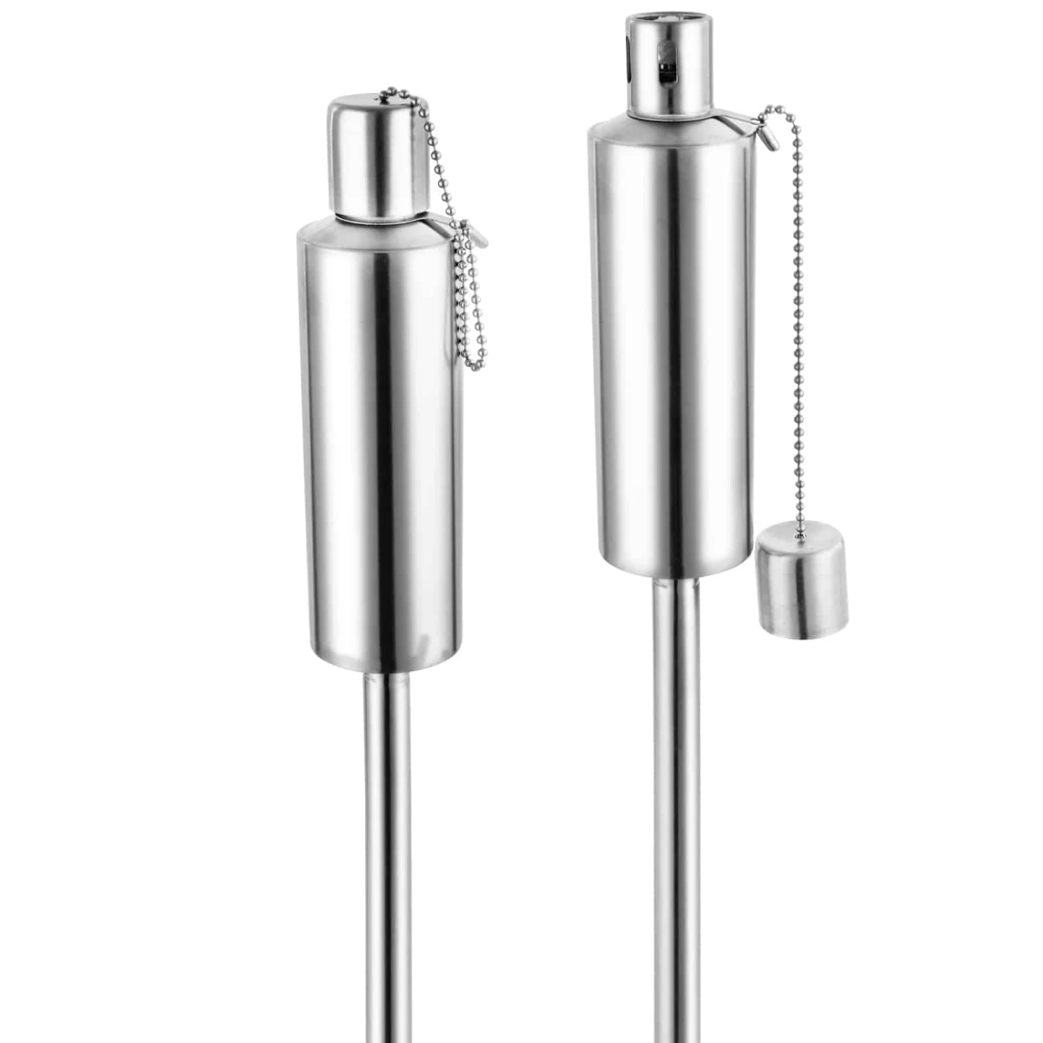 Öl-Fackel 12er-Set Edelstahl 115cm – Bild 2
