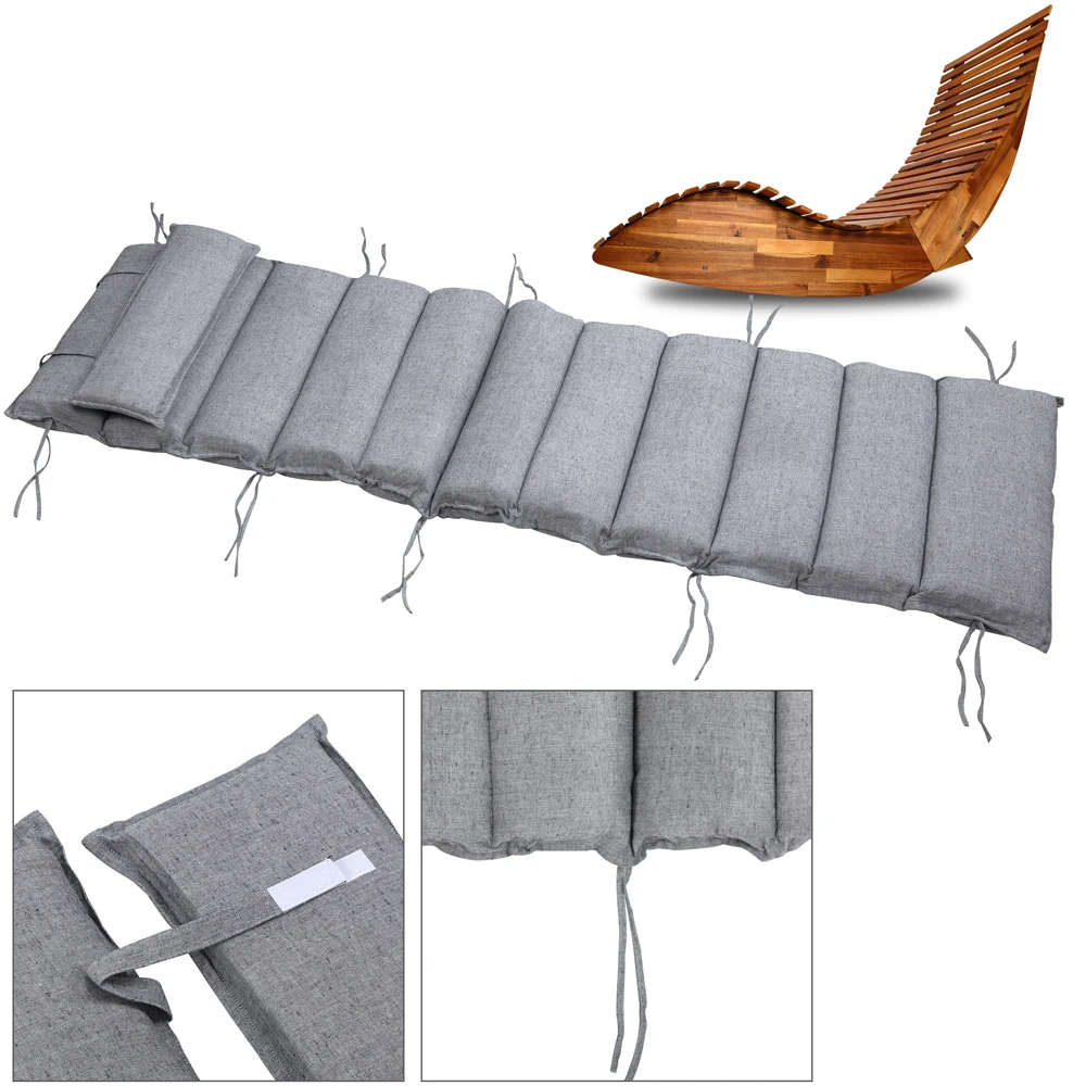 Auflage Schwungliege Grau Meliert 177x58x7cm â Bild 11