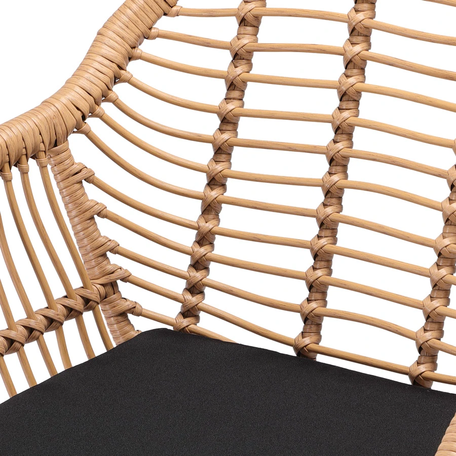 Polyrattan Korbsessel 2er-Set Natur â Bild 5