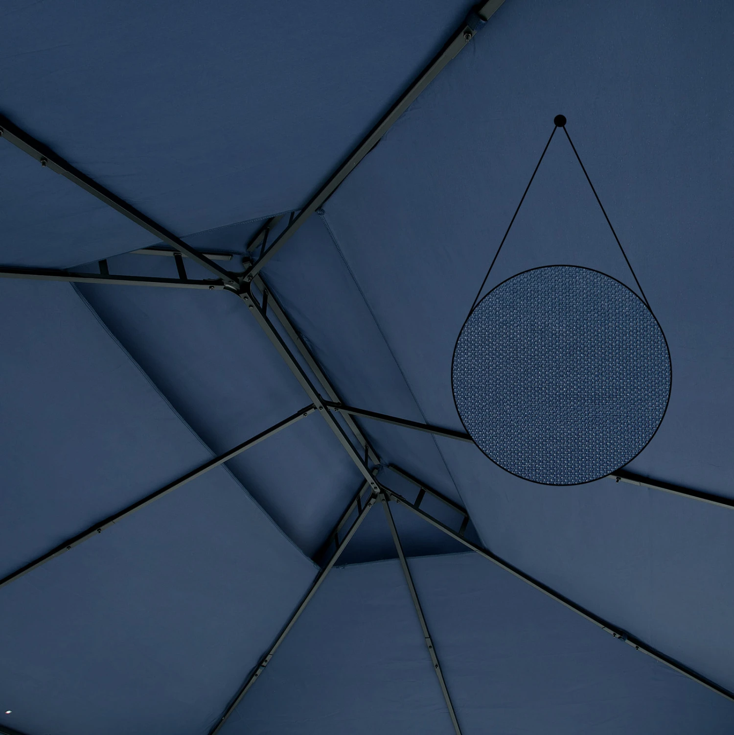 Pavillon Elda Blau XXL 3x4m – Bild 4