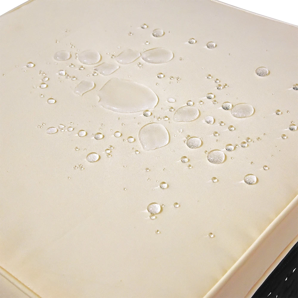 Polyrattan Bank Schwarz/Creme Mit Stauraum – Bild 9