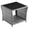 Polyrattan Beistelltisch Vedis Grau 45x45x40cm