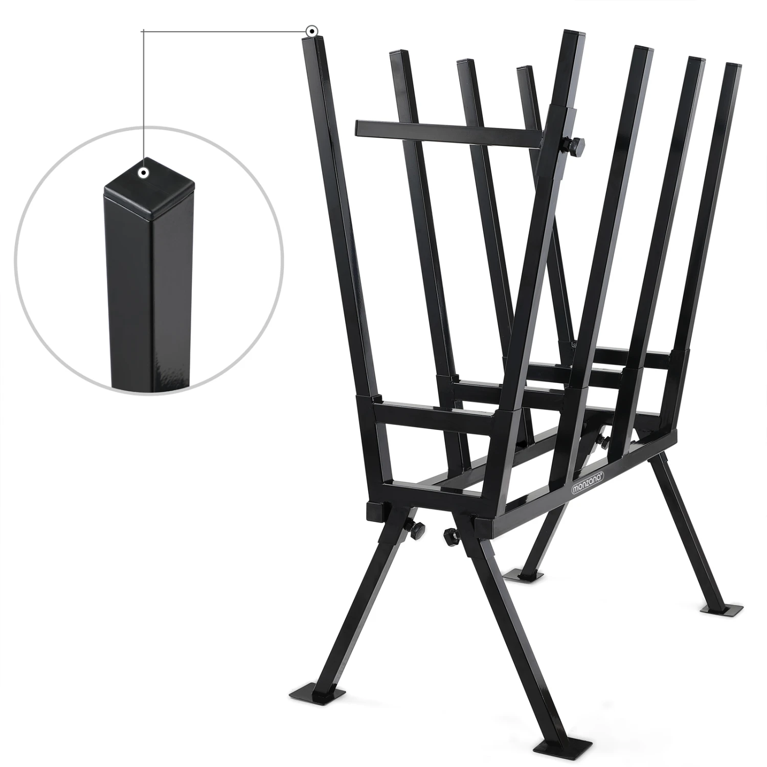 Höhenverstellbarer Holzsägebock Aus Stahl Mit Feststellbügel – Bild 4