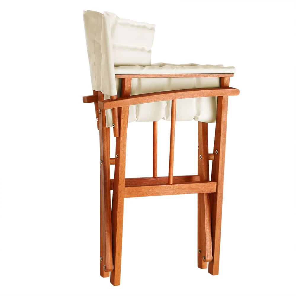 Regiestuhl Cannes Creme Eukalyptus FSC®-zertifiziert Gepolstert – Bild 5