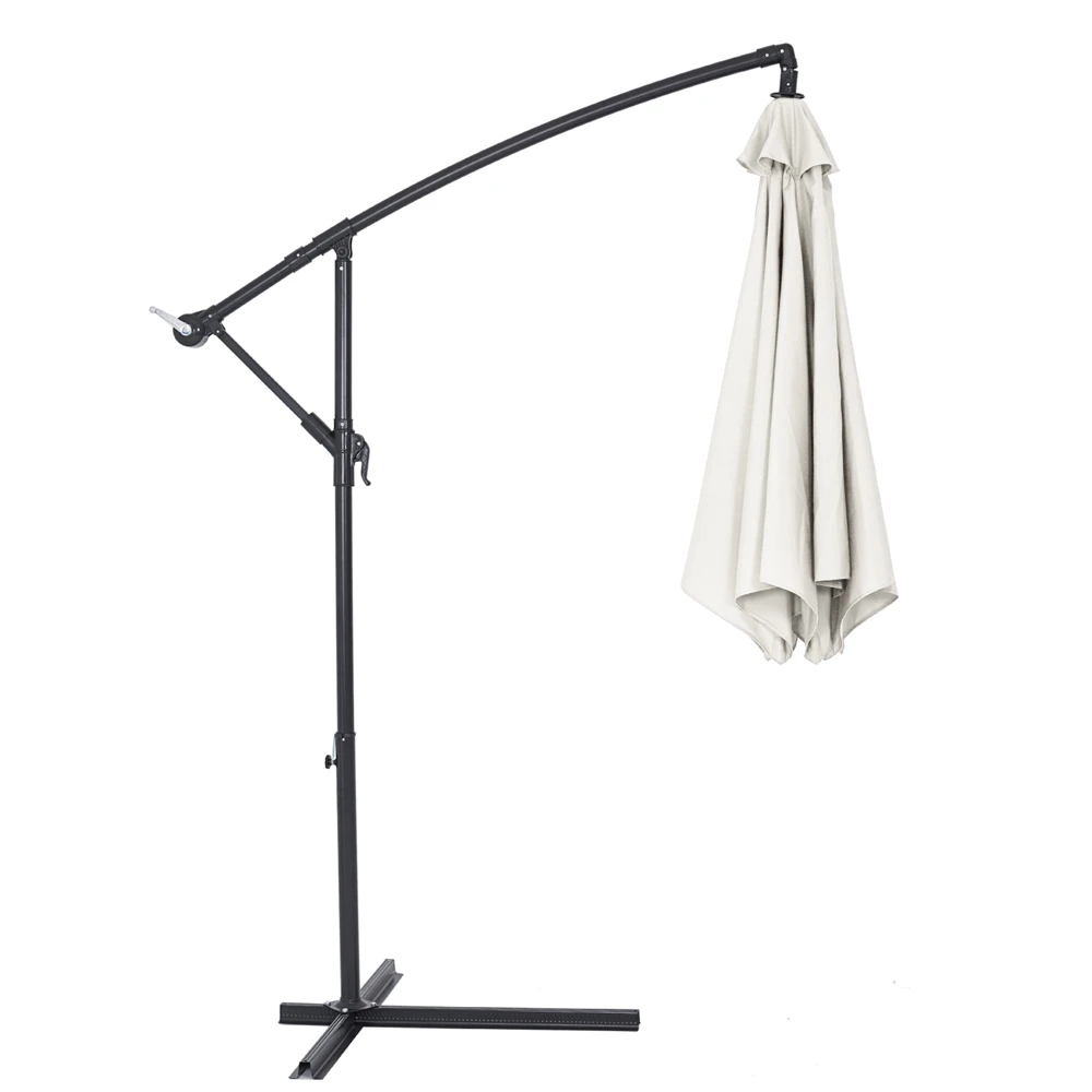 Ampelschirm Creme Alu Ø330cm UV-Schutz 50+ – Bild 9