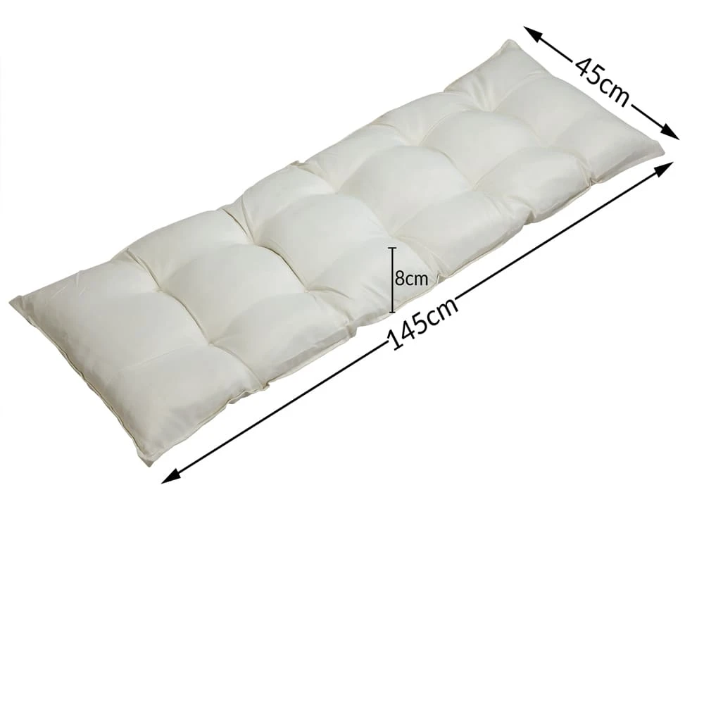 Bankauflage Creme 145x45x8cm – Bild 7