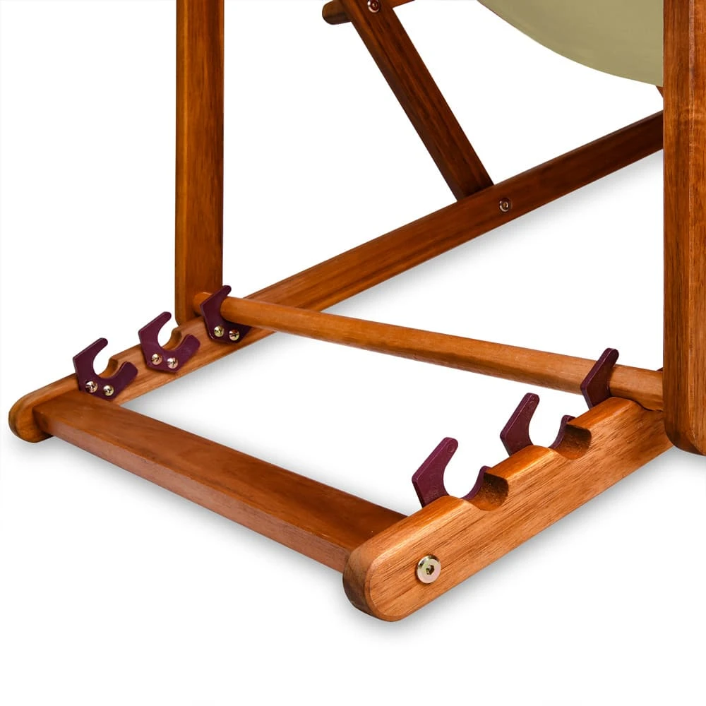 Sonnenliege Creme Akazienholz 94x60x94cm – Bild 4