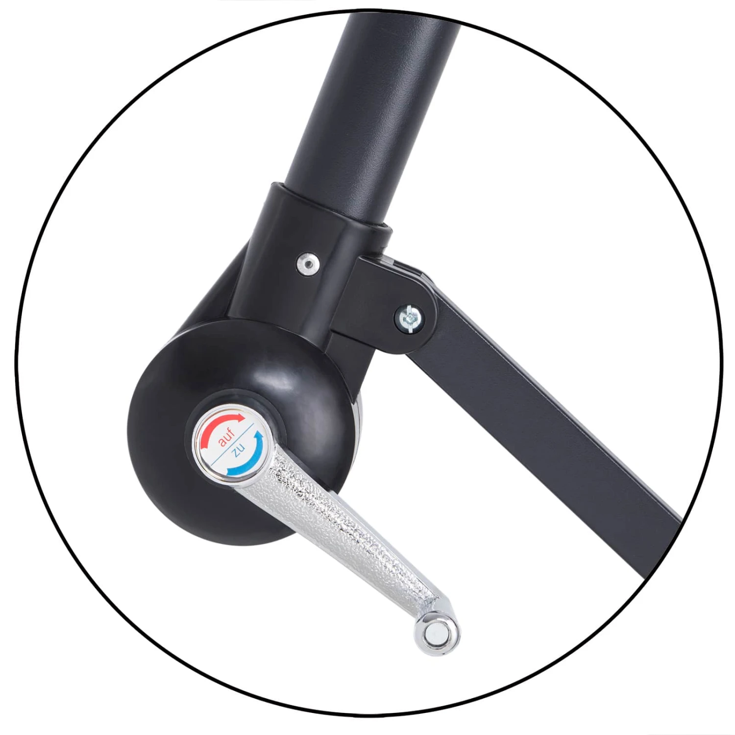 Ampelschirm Creme Alu Ø330cm UV-Schutz 50+ – Bild 4