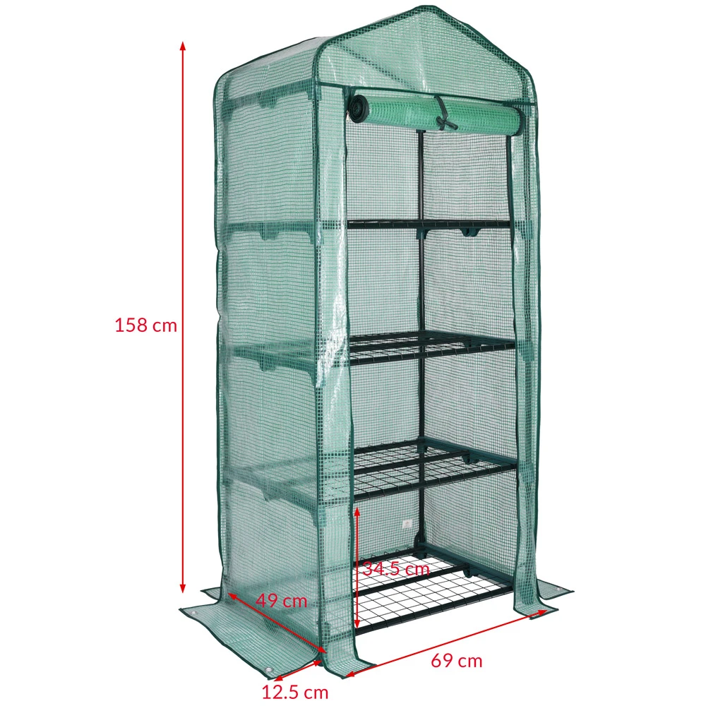 Foliengewächshaus 158x49x69cm – Bild 9