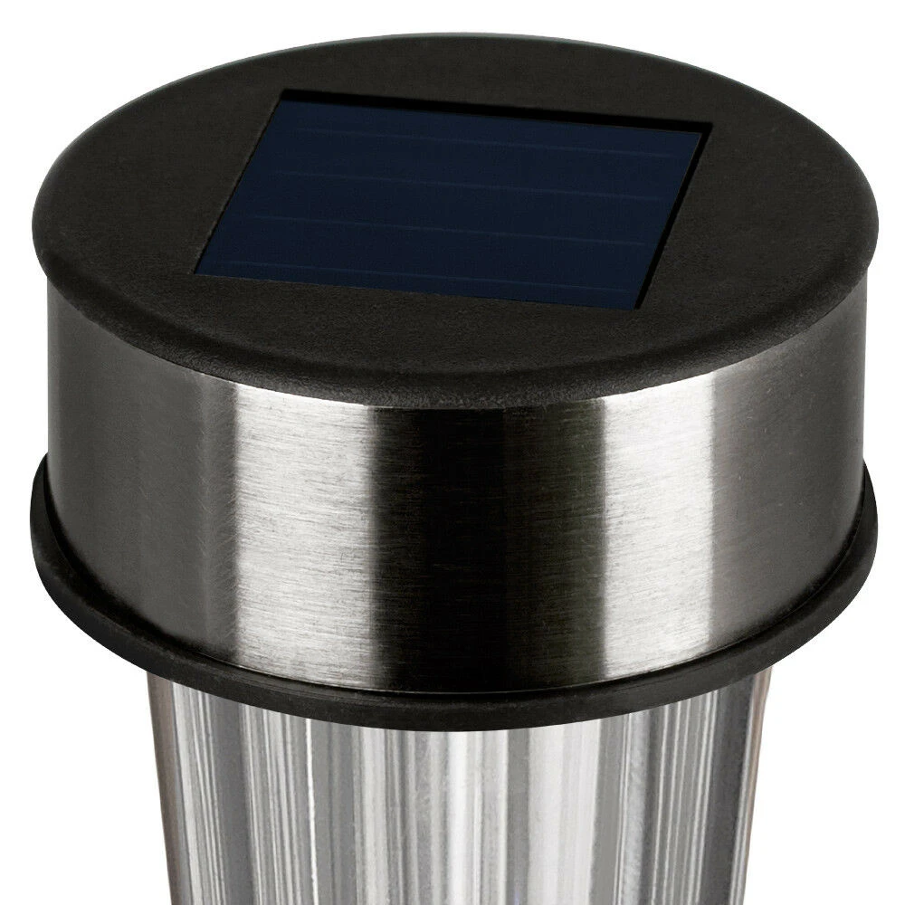 LED Solarleuchte 8er-Set Edelstahl 37cm – Bild 5