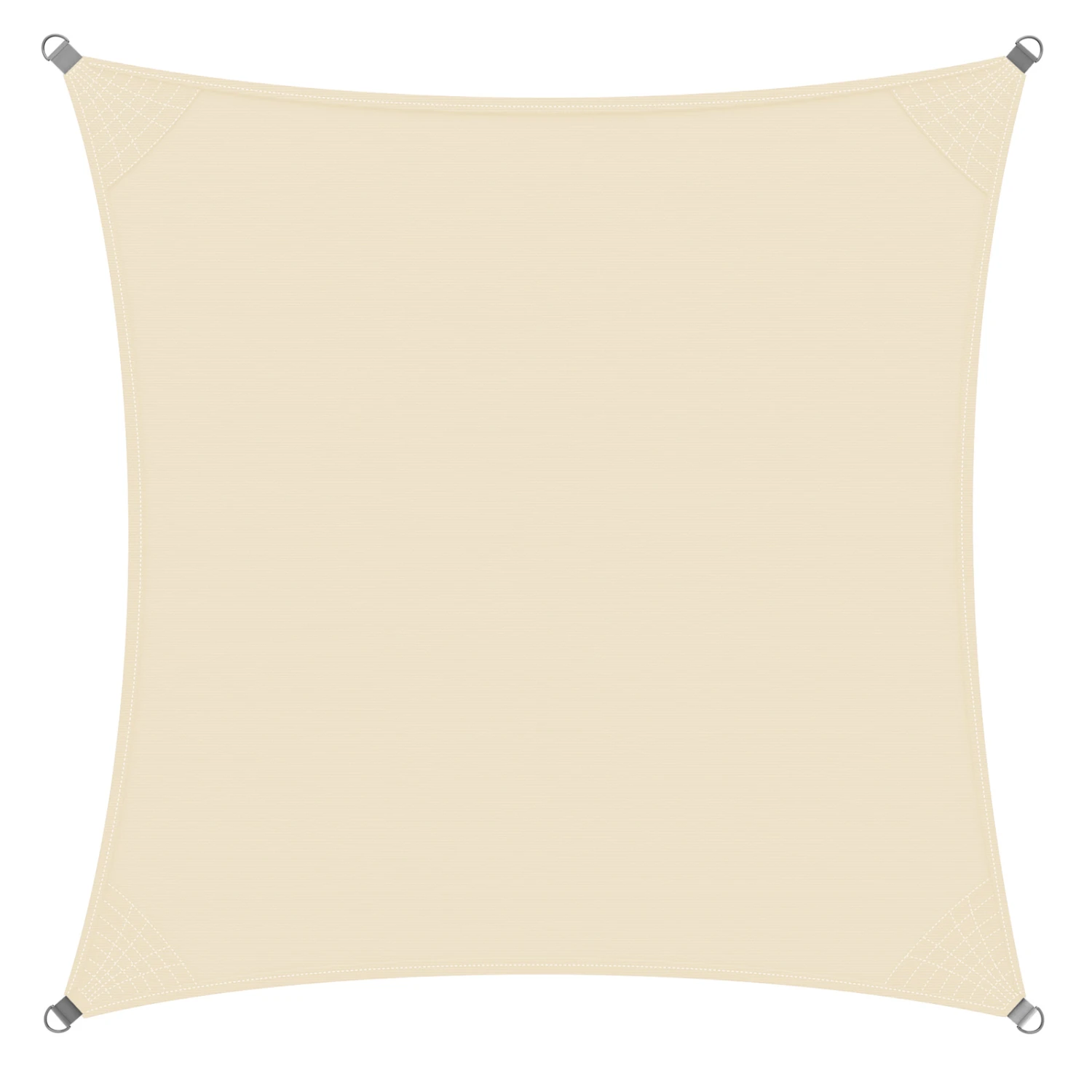 Sonnensegel Oxford Quadrat Creme 3x3m â Bild 2
