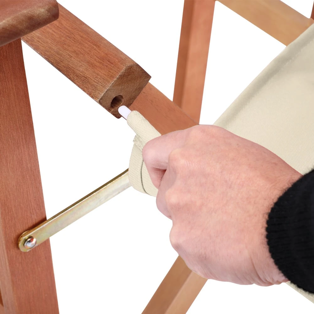 Regiestuhl Cannes 2er-Set Creme Eukalyptus FSC®-zertifiziert – Bild 9