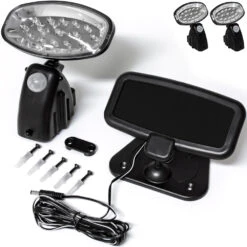 LED Solar-Wandlampe 2er-Set Bewegungsmelder