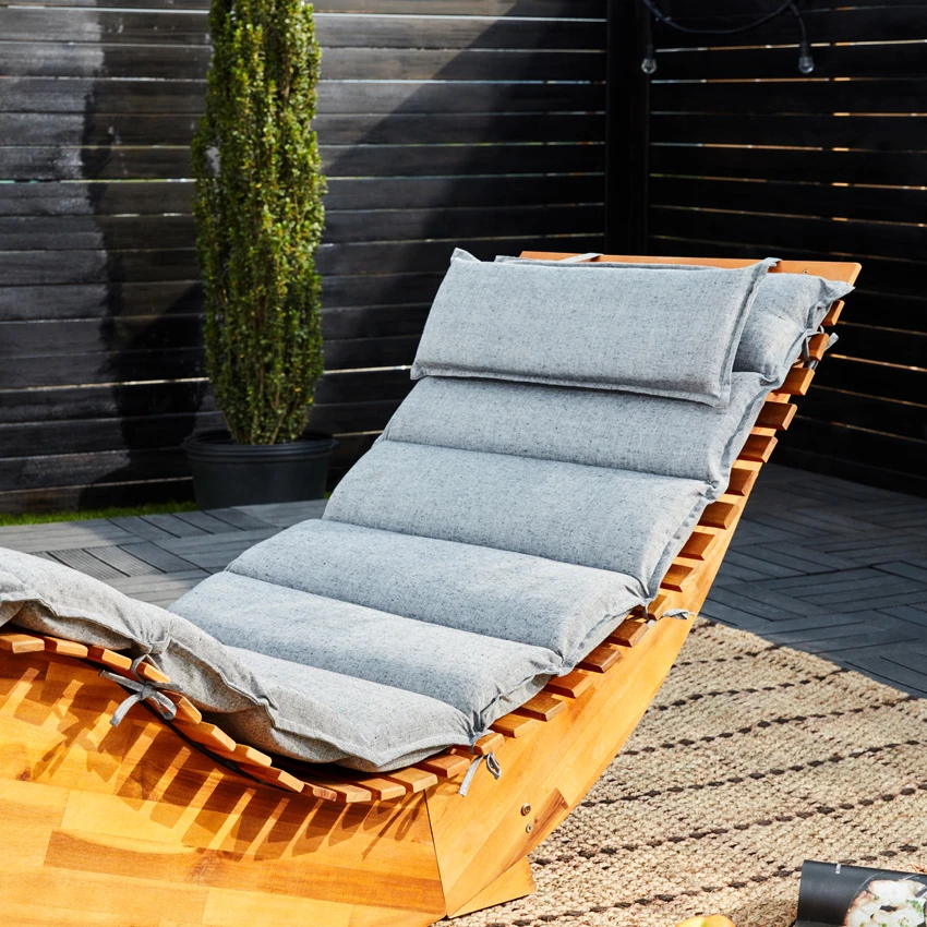 Auflage Schwungliege Grau Meliert 177x58x7cm â Bild 13