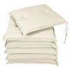 Sitzkissen 6er-Set Boston Creme 43x39x5cm
