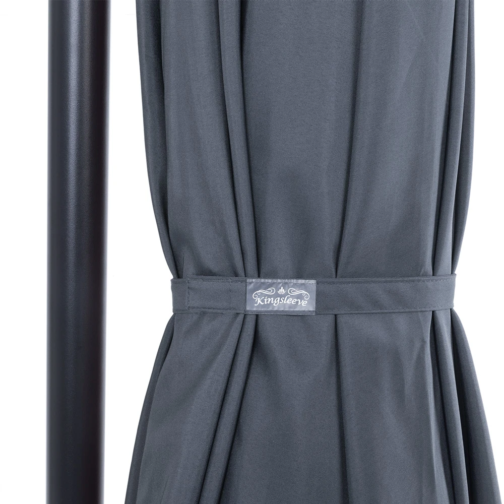 Ampelschirm Anthrazit Alu Ø330cm Inkl. Sonnenschirmhülle – Bild 3