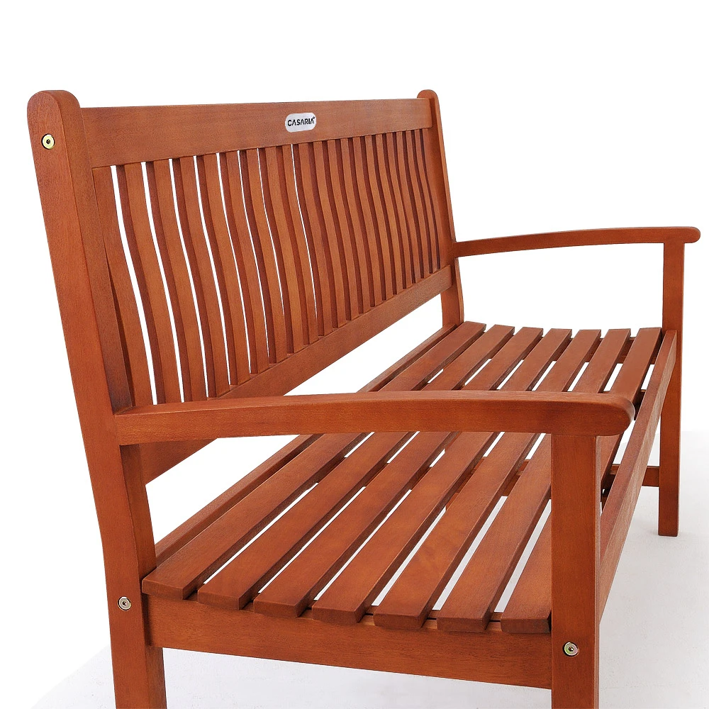 Gartenbank Maxima Eukalyptusholz FSC®-zertifiziert 152x55x92cm – Bild 3