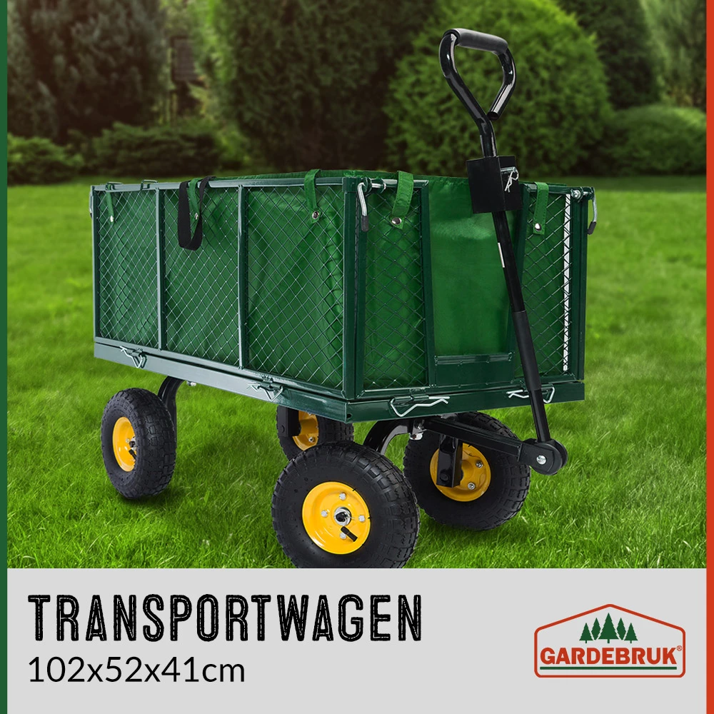 Transportwagen Grün 114x52x64cm 550kg – Bild 6